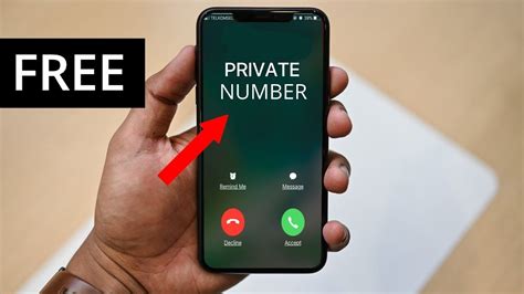 How to reveal a private number for free.  These applications often work...