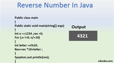 How to reverse a number in java