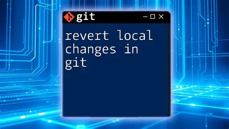 How to revert changes in git