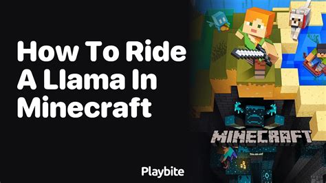How to ride a llama minecraft