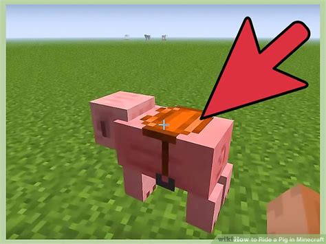 How to ride a pig in minecraft