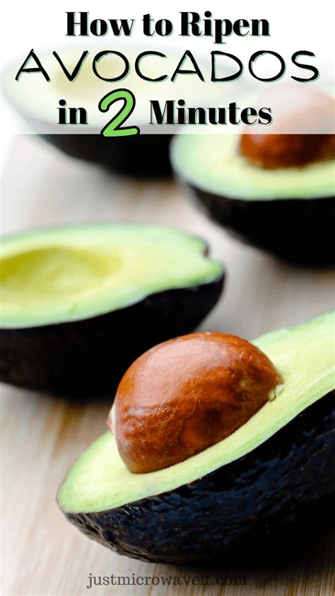 How to ripen avocados fast in microwave