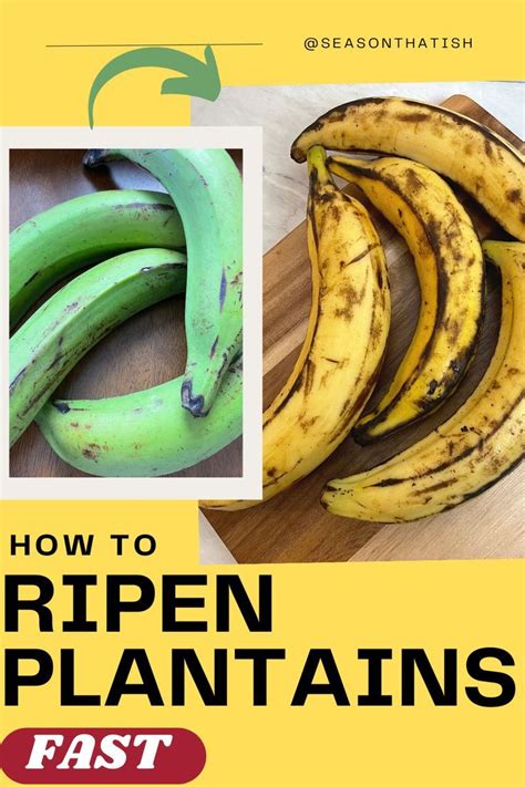 How to ripen plantains faster in oven