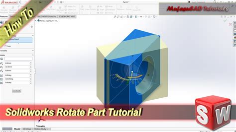 How to rotate a part 90 degrees in solidworks.  Rotating Parts in SolidWorks 2018...