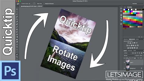 How to rotate image in photoshop