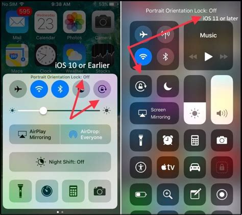How to rotate off in iphone
