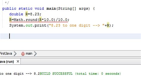 How to round double in java