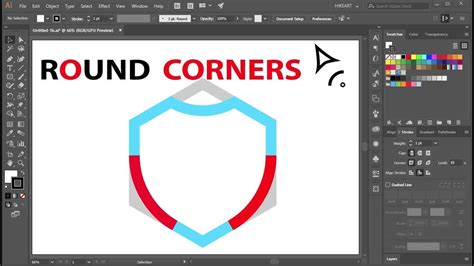 How to round one corner in illustrator