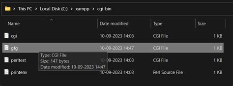 How to run cgi script in windows