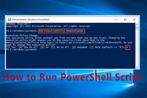 How to run command in powershell