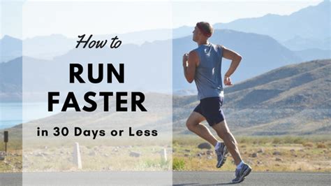 How to run faster naturally.  For example, run faster for 30 seconds or 1 minute, or set a ...