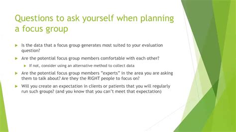 your focus group can run between 2 and 6 hours. you can recruit between 6 and 12 people. if you need to collect insights from more patients you can hold multiple focus groups at various locations/times. you should focus on roughly 1 core topic to explore per hour. allow enough time for patients to answer fully, ask questions and take breaks.. 