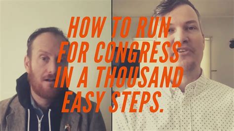 How to run for congress. The ultimate guide on how to run for office in 2022. Learn from candidates and experts about political fundraising, GOTV and more. ... Brian ran for Congress and was one of the most successful campaign fundraisers in the country and Eric spent more than ten years working on political campaigns from local to Presidential. 
