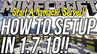 How to run minecraft server with hamachi
