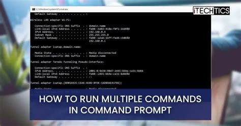 How to run multiple commands in cmd