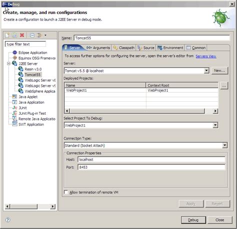 How to run tomcat in debug mode