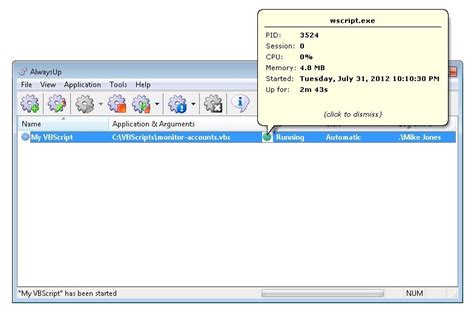 How to run vbscript in windows