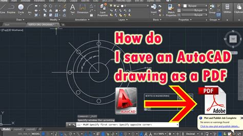 How to save as pdf in autocad