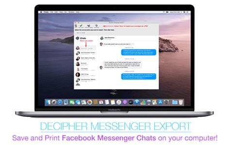 How to save chat in messenger