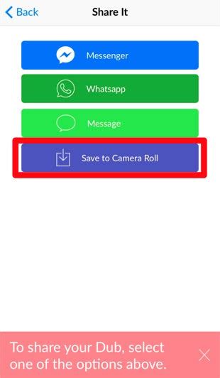 How to save dubs in dubsmash