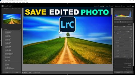 How to save edited photos in lightroom