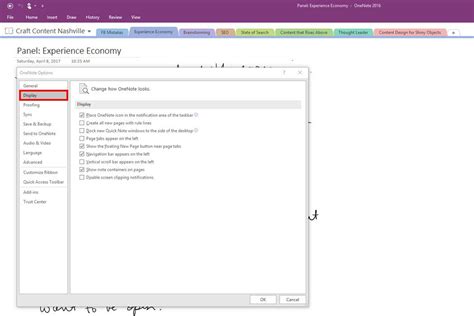 How to save my OneNote option settings - Microsoft Q&A