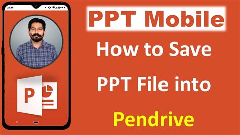 How to save powerpoint presentation in pendrive