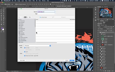 How to save psd in illustrator