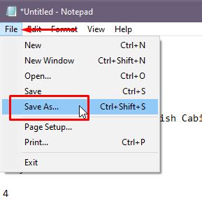 How to save srt file in notepad