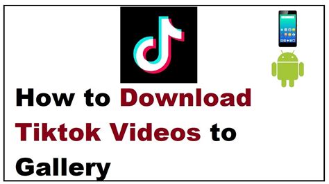 How to save tiktok in gallery