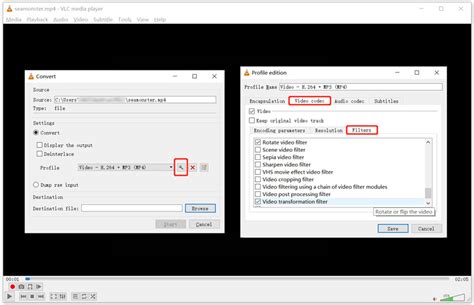 How to save video in vlc