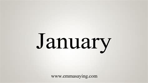 How to say Jan
