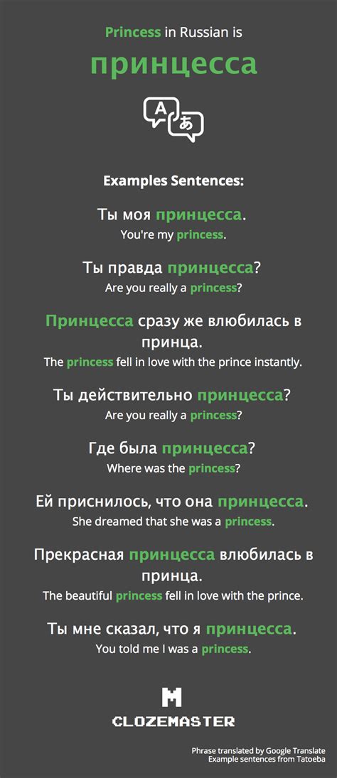 How to say Princess in Russian? - Definitions.net