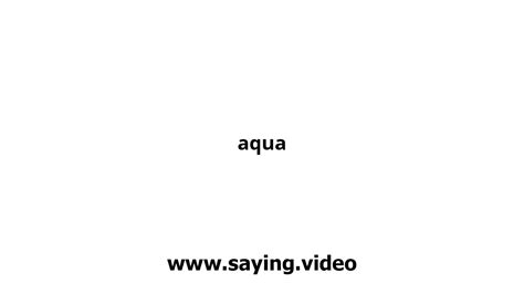 How to say aqua in Tamil - WordHippo