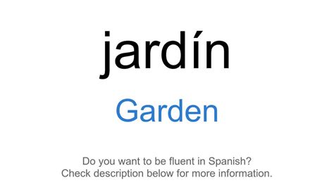 How to say garden in Spanish - WordHippo