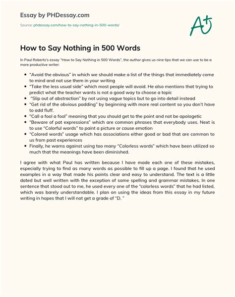 How to say nothing in 500 words - api.3m.com