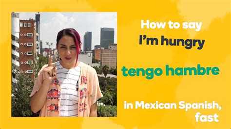 How to say the hunger in Spanish - Memrise.