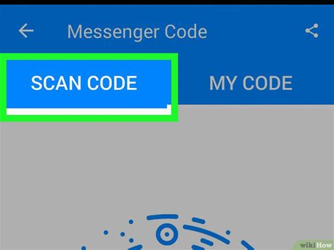 How to scan qr code in messenger