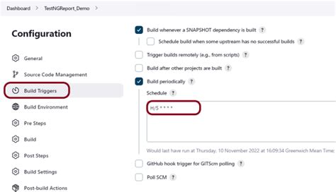 How to schedule job in jenkins