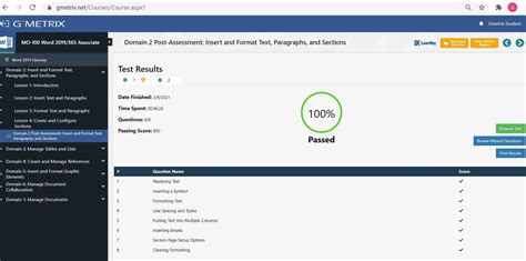 How to screenshot Gmetrix Posttest