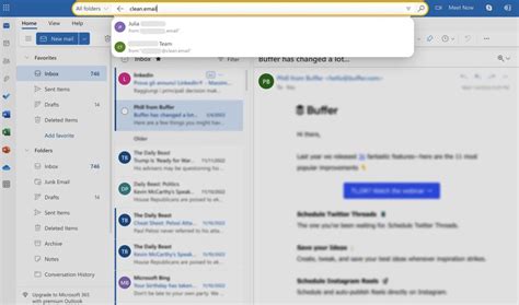 How to search emails in outlook app