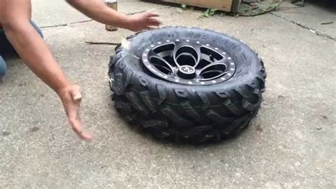 How to seat an ATV tire bead - YouTube