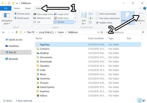 How to see hidden folder in windows