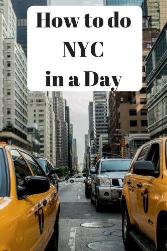 How to see nyc in a day