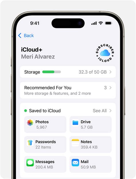 How to see whats saved in icloud