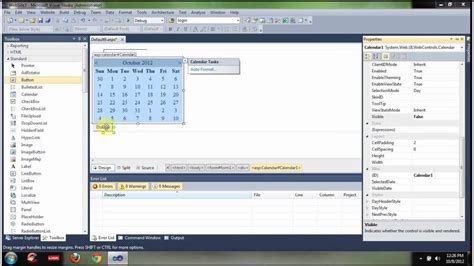 How to select and get or retrieve a date from calendar control in ASP