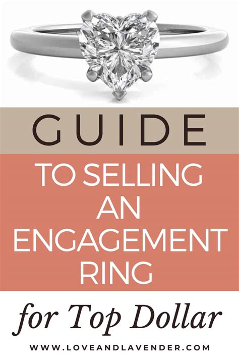 How to sell an engagement ring. Avoid the risk by following our 6-step “How to Sell an Engagement Ring Guide” to ensure you receive the maximum value for your ring. Here’s what is including in your free selling guide: A breakdown of how your engagement ring’s characteristics impact its value. Pros and cons of various selling outlets that can either leave money on the ... 
