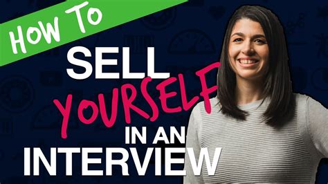 How to sell myself in an interview