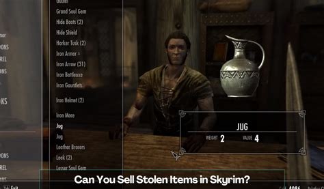 How to sell stolen items in skyrim