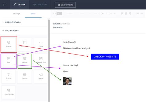 How to send a dynamic email from Sendgrid with Vivien